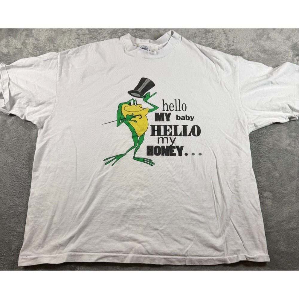Vtg Looney Tunes Michigan J Frog Single Stitch T Shirt XXL Made USA Graphic